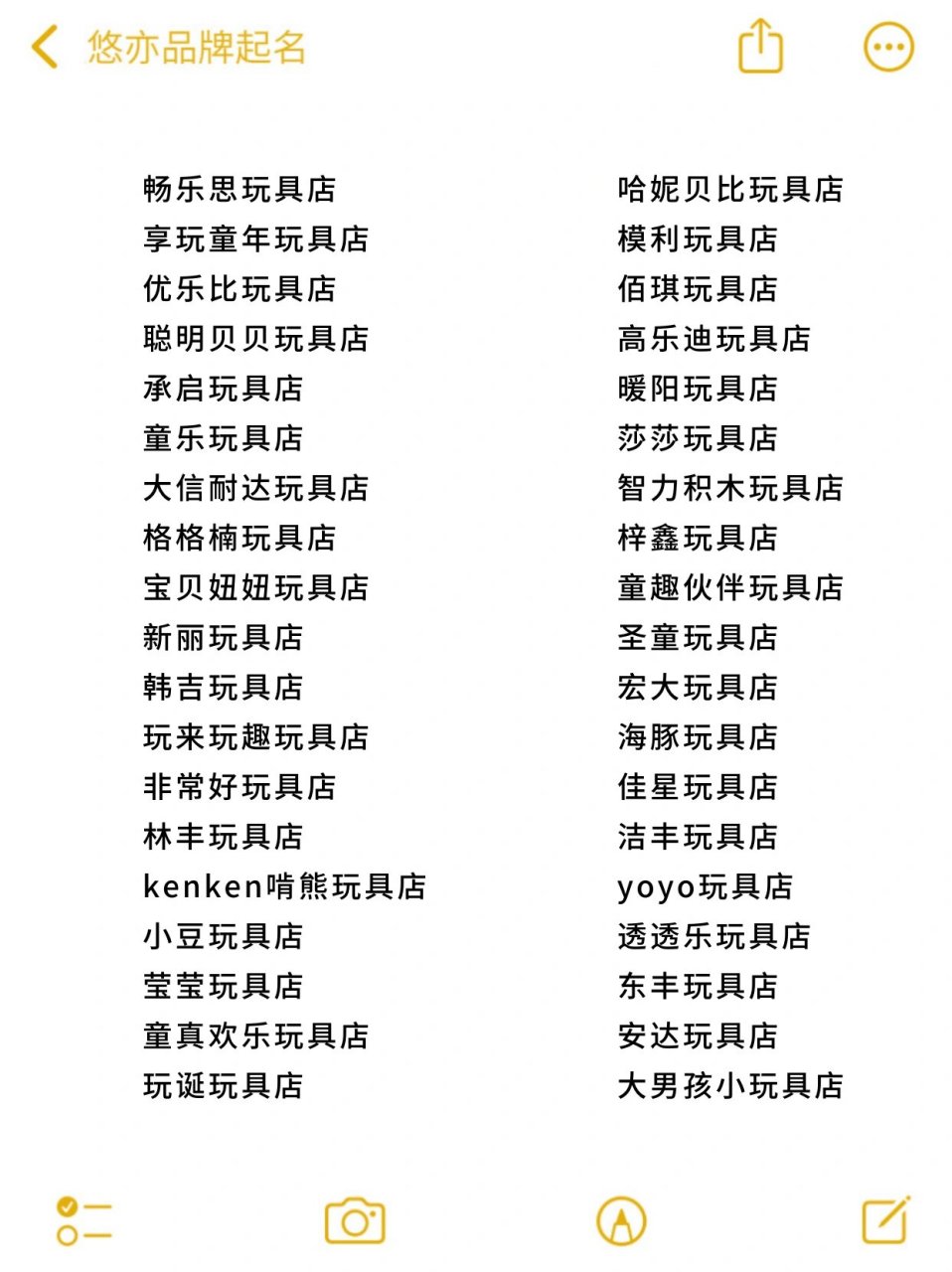 免费店铺起名字