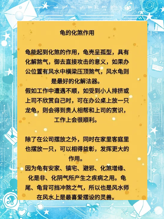 养乌龟风水讲究