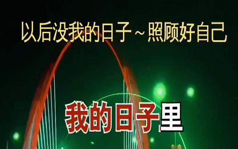 没有我的日子,没有我的日子里你要照顾好自己歌曲